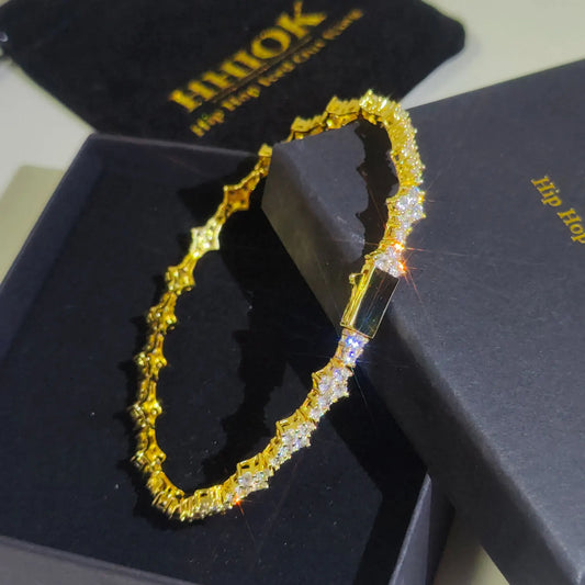 Bransoletka męska z kryształkami