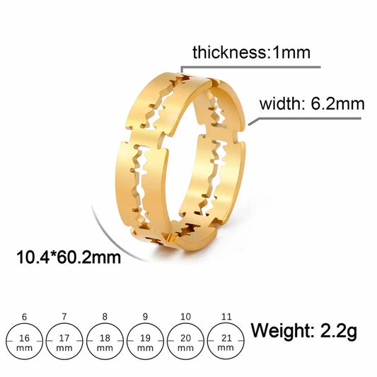 Pierścionek żyletka