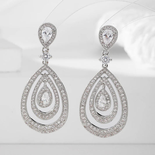 Trzy warstwowe kolczyki