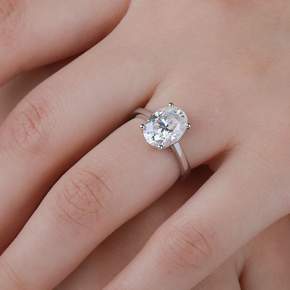 1-4CT Srebrny Pierścionek