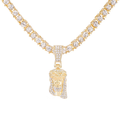 Naszyjnik kryształkowy Jezus