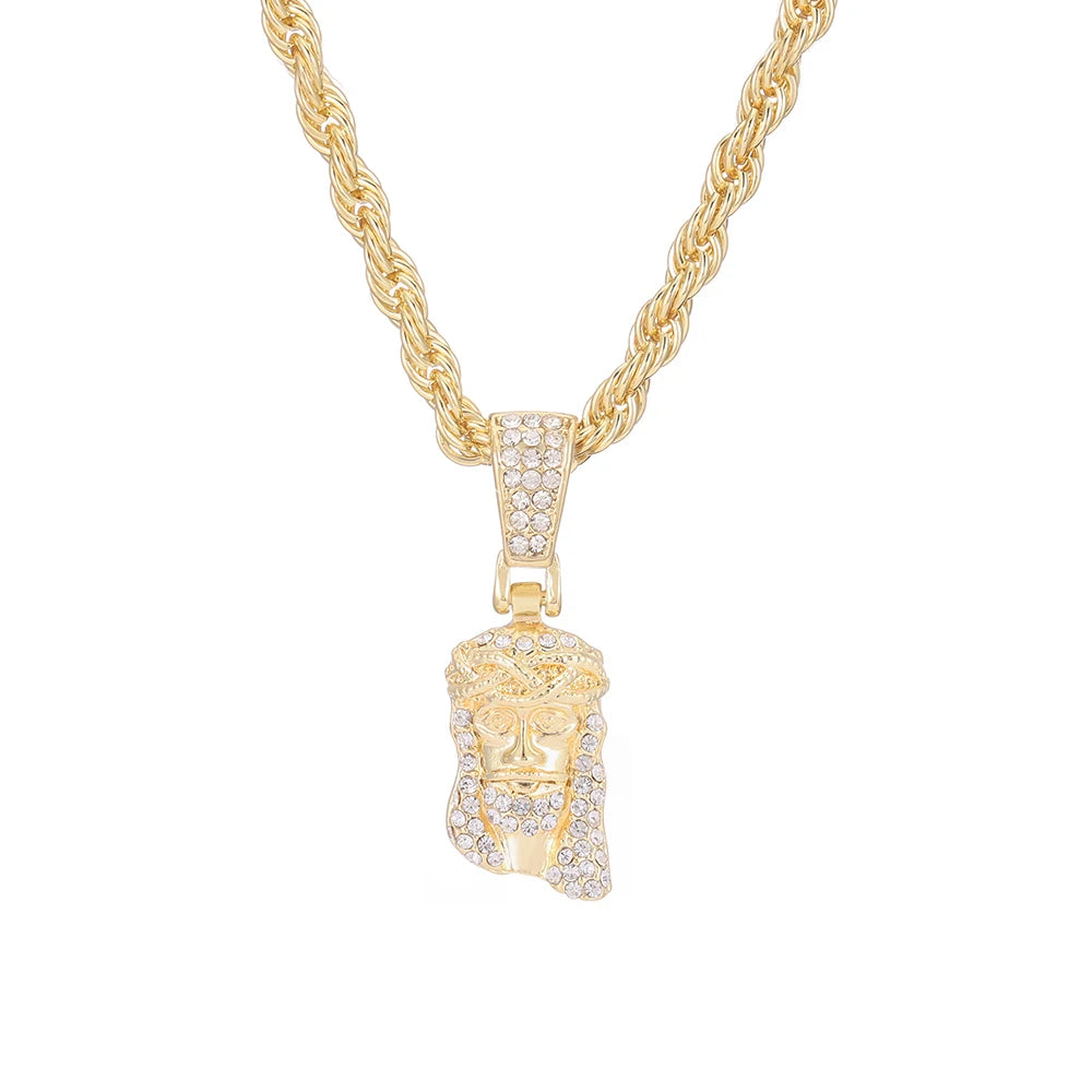 Naszyjnik kryształkowy Jezus