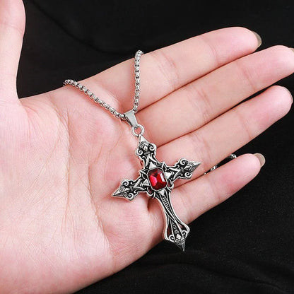 Naszyjnik retro krzyżyk