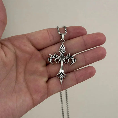 Naszyjnik retro krzyżyk