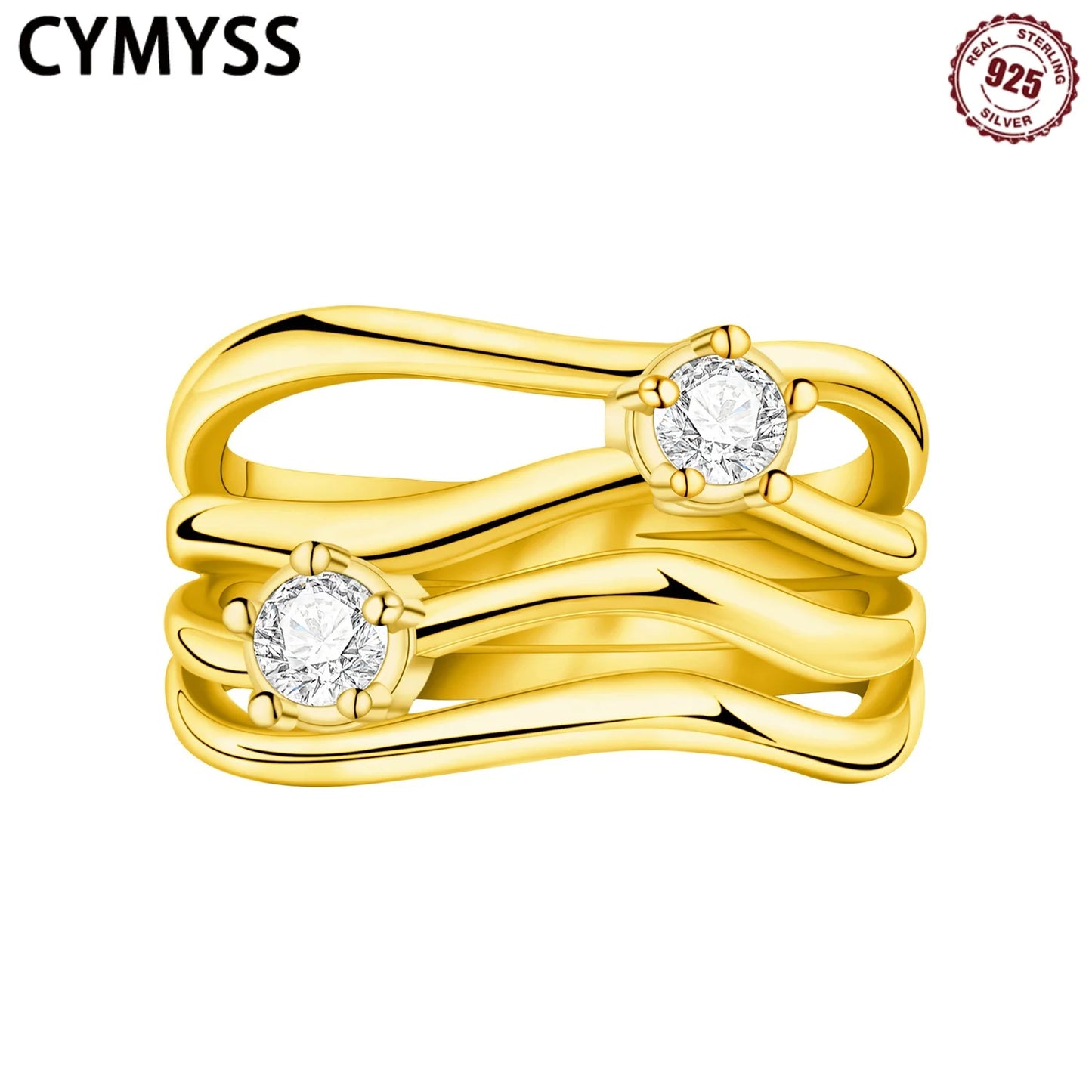 Pierścionek we wzorki