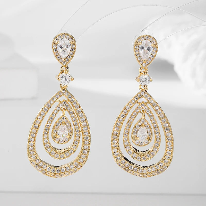 Trzy warstwowe kolczyki