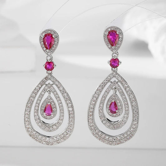 Trzy warstwowe kolczyki