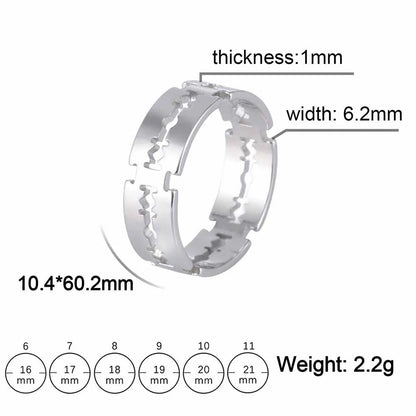 Pierścionek żyletka