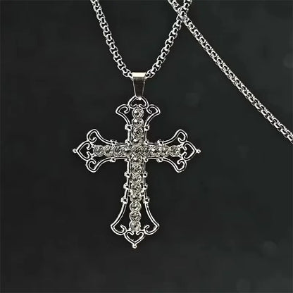 Naszyjnik retro krzyżyk