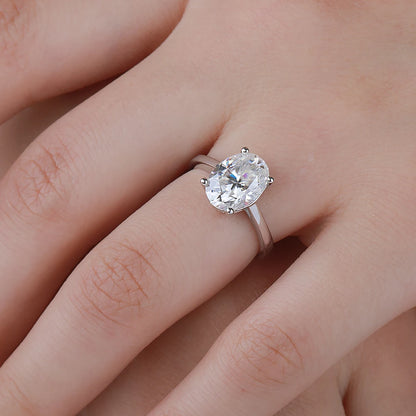 1-4CT Srebrny Pierścionek