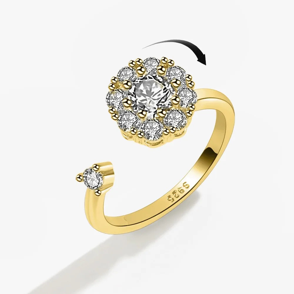 Kręcące pierścionki z wzorkami