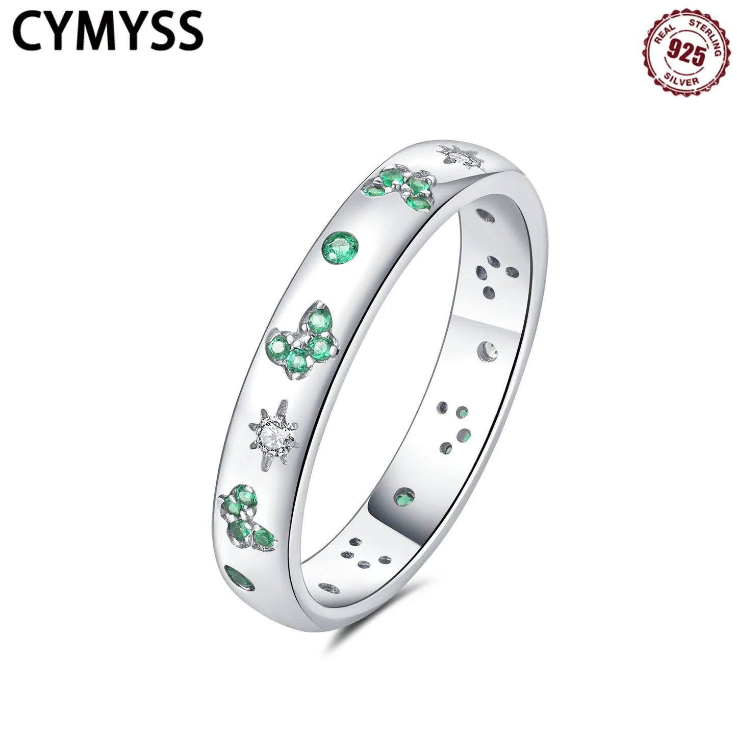 Pierścionek we wzorki