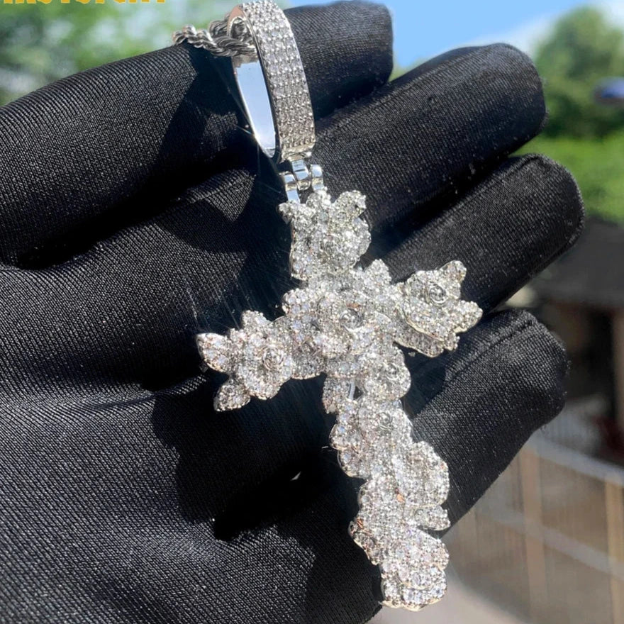 Naszyjnik Krzyż "Lodowa Skała"