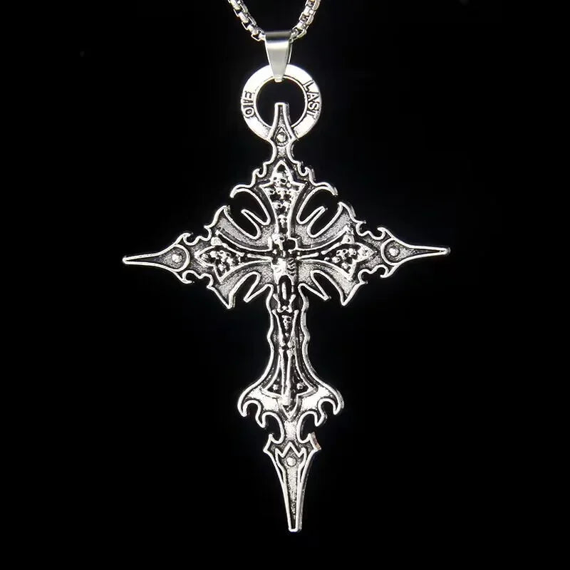 Naszyjnik retro krzyżyk