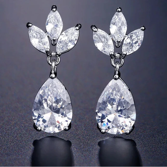 Kolczyki Kryształowy Pąk