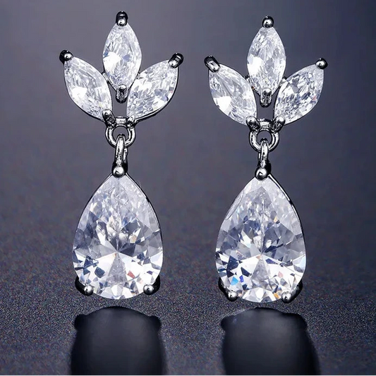 Kolczyki Kryształowy Pąk