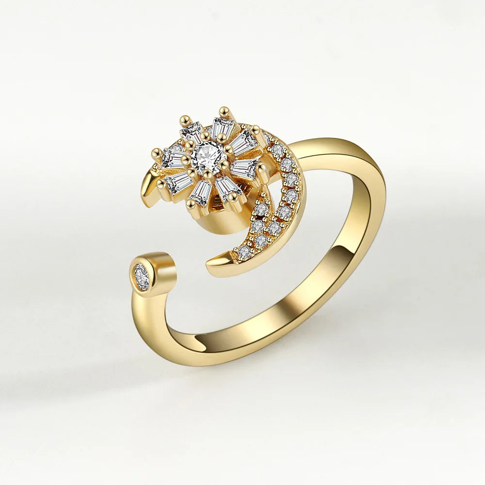 Kręcące pierścionki z wzorkami