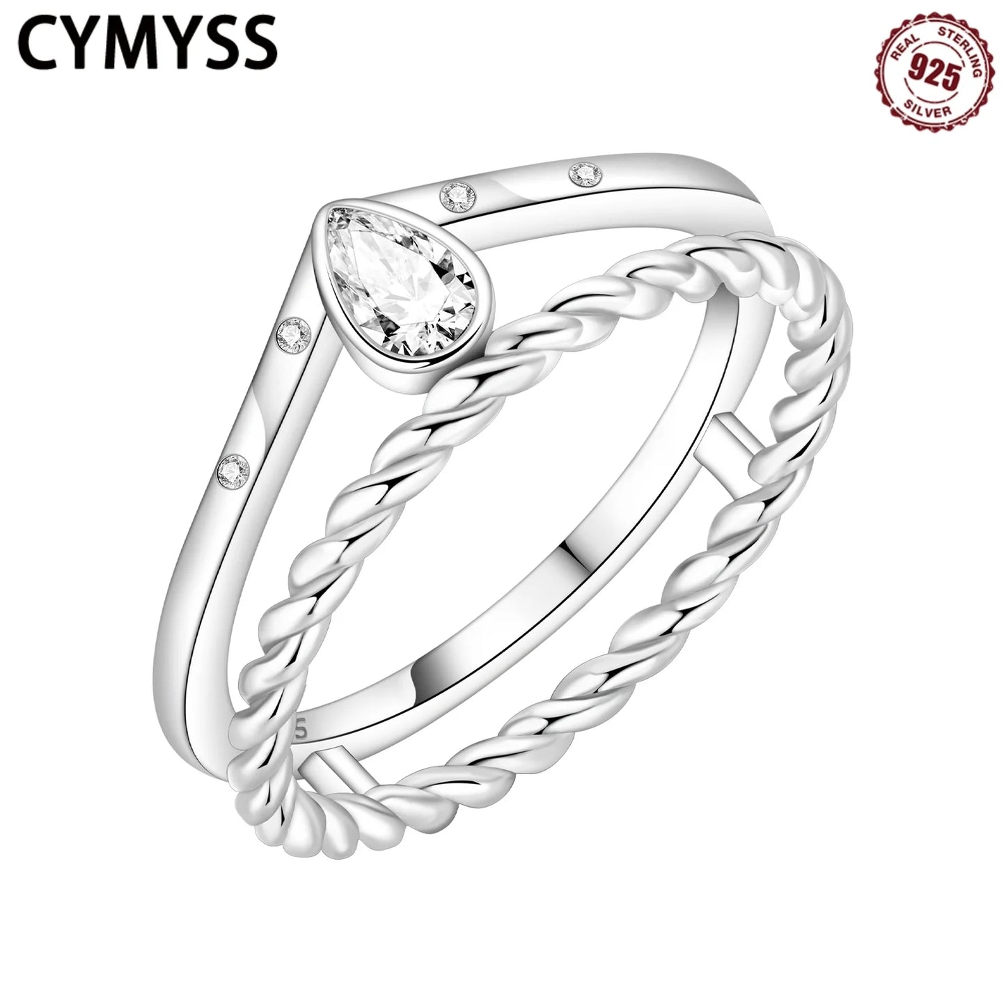 Pierścionek we wzorki