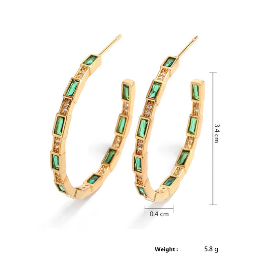 Kolczyki Szmaragdowe Arkady