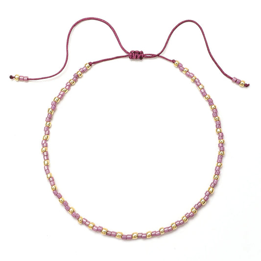 minimalistyczna koralikowa bransoletka